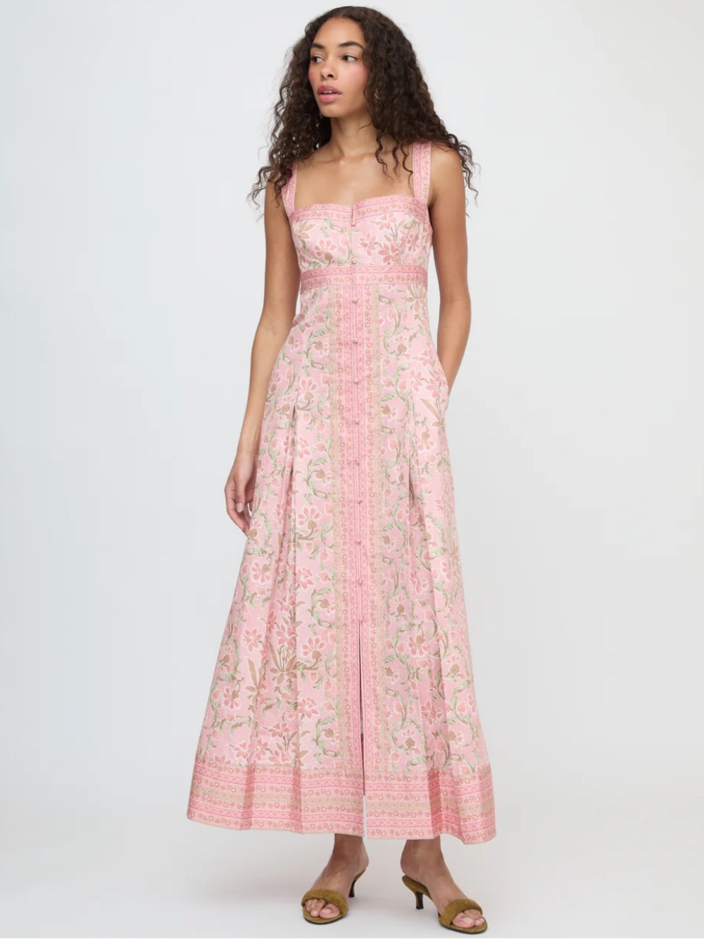 Hill House Pink Floral Maxi Dress